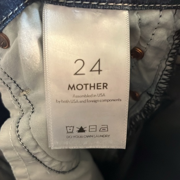 Mother High Waisted Looker Fray Hem Skinny - Size 24 - Picture 14 of 15